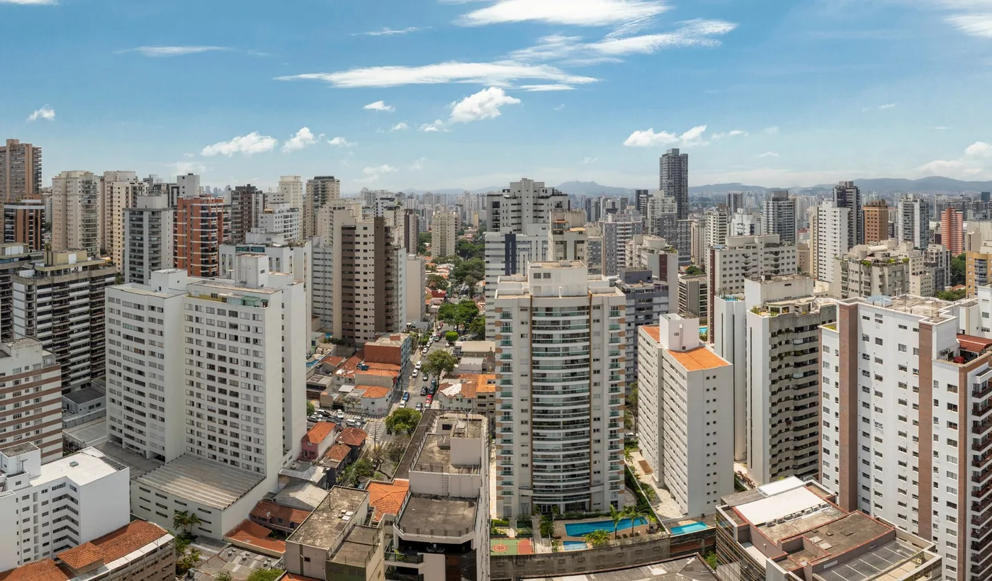 Simulação de vista — 23º andar, face Rua Caiowaá — Nex One Caiubí