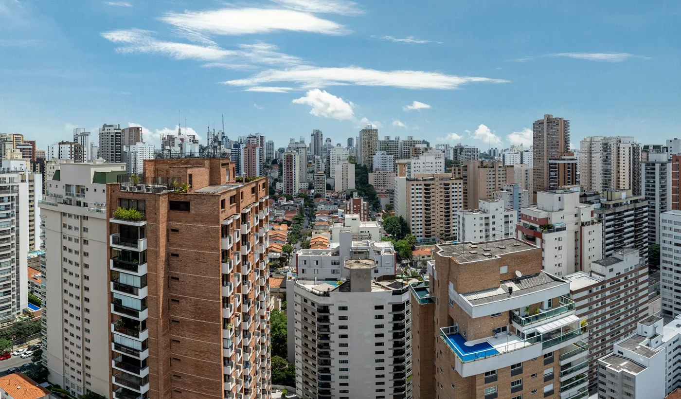 Simulação de vista — 23º andar, face Rua Caiubí — Nex One Caiubí